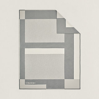 H Riviera blanket - Grey | Hermès USA